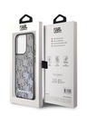 Karl Lagerfeld Liquid Glitter Monogram Gradient Zadní Kryt pro iPhone 14 Pro Max Black Karl Lagerfeld