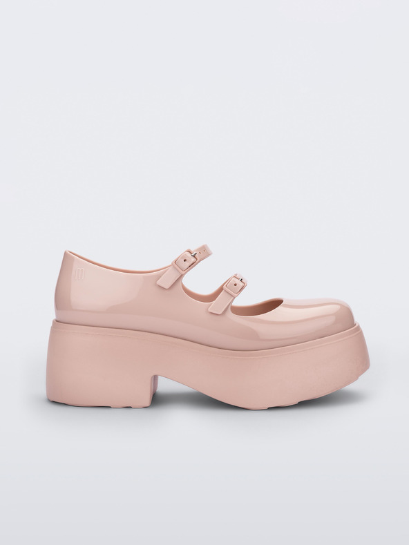 Melissa Světle růžové dámské baleríny na platformě Melissa Farah