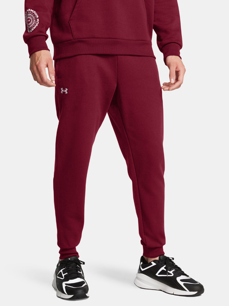 Under Armour Pánské tepláky Under Armour UA Rival Fleece Joggers-RED
