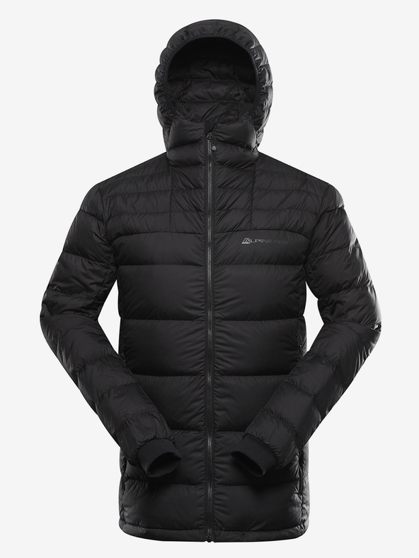 ALPINE PRO Pánská zimní péřová bunda s dwr ALPINE PRO ROGIT black