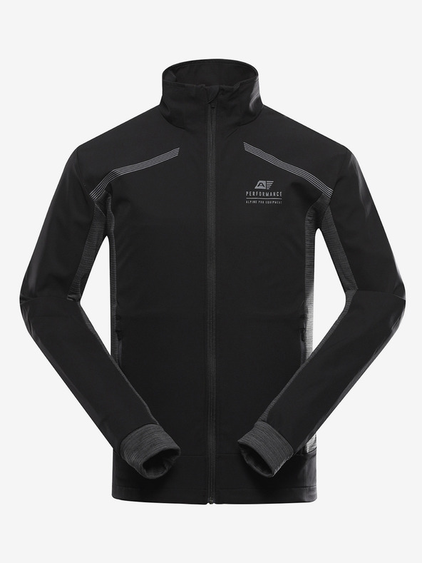 ALPINE PRO Pánská softshellová bunda s membránou ALPINE PRO UKEB black