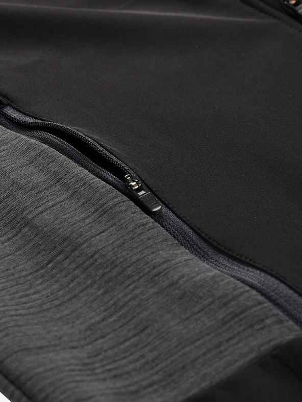 ALPINE PRO Pánská softshellová bunda s membránou ALPINE PRO UKEB black