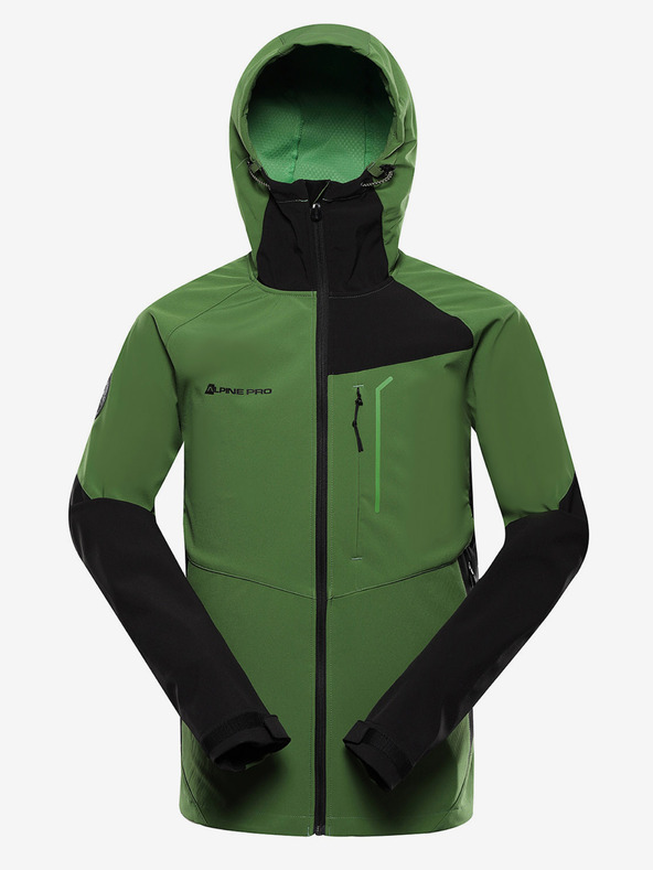 ALPINE PRO Pánská softshellová bunda s membránou ALPINE PRO ESPRIT treetop