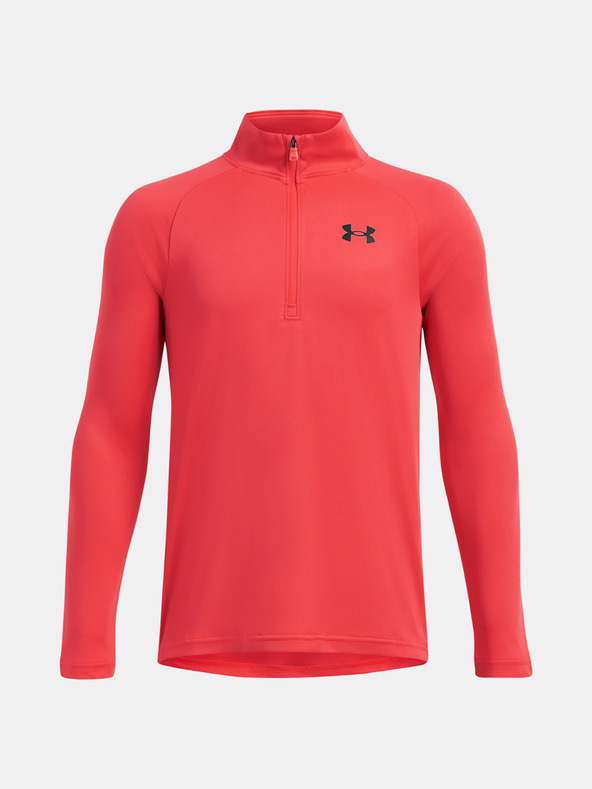 Under Armour Chlapecké tričko Under Armour UA Tech 2.0 1/2 Zip-RED
