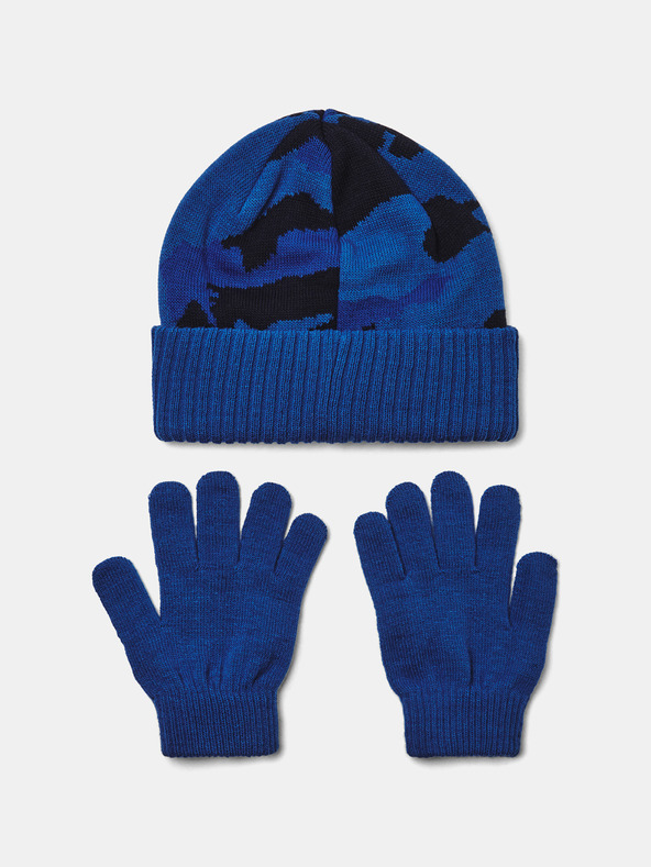 Under Armour Chlapecká čepice Under Armour B Beanie/Glove Combo-BLU