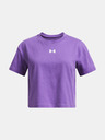 Under Armour Dívčí tričko Under Armour UA CROP SPORTSTYLE LOGO SS-PPL