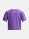 Under Armour Dívčí tričko Under Armour UA CROP SPORTSTYLE LOGO SS-PPL