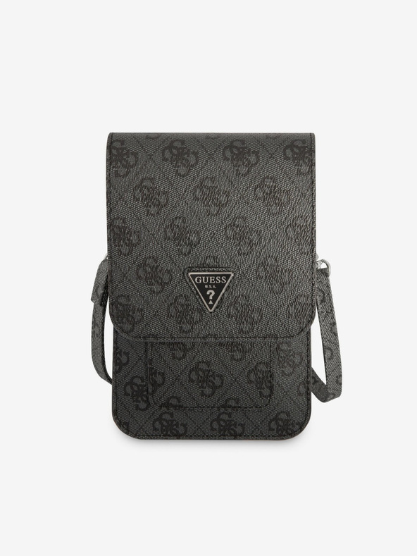 Guess Guess PU 4G Triangle Logo Taška na Telefon Black