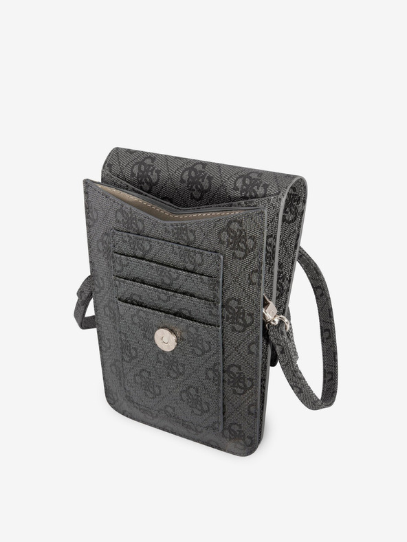 Guess Guess PU 4G Triangle Logo Taška na Telefon Black