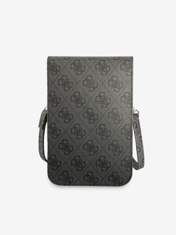 Guess Guess PU 4G Triangle Logo Taška na Telefon Black