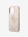 Guess Guess PU 4G Metal Logo Zadní Kryt pro iPhone 15 Pro Max Pink