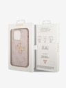 Guess Guess PU 4G Metal Logo Zadní Kryt pro iPhone 15 Pro Max Pink