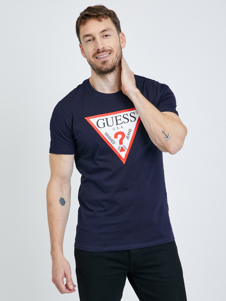 Guess Tmavě modré pánské tričko Guess