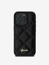 Guess Guess PU Leather Quilted Zadní Kryt pro iPhone 16 Pro Black