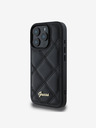 Guess Guess PU Leather Quilted Zadní Kryt pro iPhone 16 Pro Black