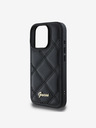 Guess Guess PU Leather Quilted Zadní Kryt pro iPhone 16 Pro Black