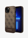 Guess Guess PU 4G Stripe Zadní Kryt pro iPhone 14 Brown