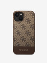 Guess Guess PU 4G Stripe Zadní Kryt pro iPhone 14 Brown