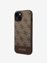 Guess Guess PU 4G Stripe Zadní Kryt pro iPhone 14 Brown