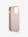Guess Guess PU 4G Metal Logo Zadní Kryt pro iPhone 13 Pro Max Pink