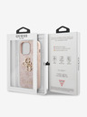 Guess Guess PU 4G Metal Logo Zadní Kryt pro iPhone 13 Pro Max Pink