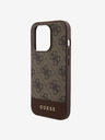 Guess Guess PU 4G Stripe MagSafe Zadní Kryt pro iPhone 15 Pro Brown