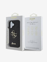 Guess Guess PU Fixed Glitter 4G Metal Logo Zadní Kryt pro iPhone 16 Black
