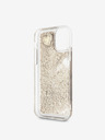 Guess Glitter Hearts Zadní Kryt pro iPhone 11 Gold Obal na telefon