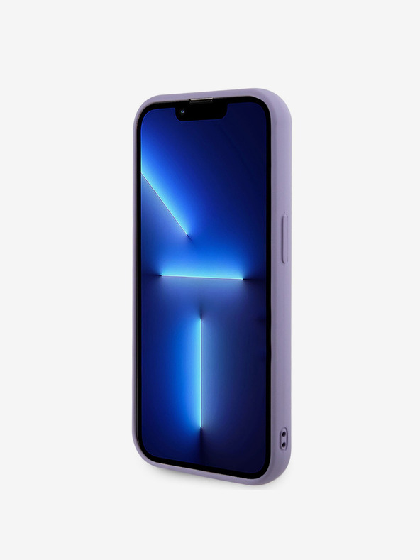 Guess Guess Sequin Script Logo Zadní Kryt pro iPhone 14 Pro Purple