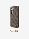 Guess Guess 4G Charm Zadní Kryt pro Samsung Galaxy S23 Brown
