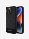 Guess Guess PU 4G Stripe MagSafe Zadní Kryt pro iPhone 15 Pro Black