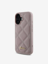Guess Guess PU Leather Quilted Zadní Kryt pro iPhone 16 Pink