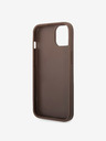 Guess Guess PU 4G Metal Logo Zadní Kryt pro iPhone 14 Brown
