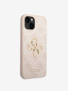 Guess Guess PU 4G Metal Logo Zadní Kryt pro iPhone 14 Pink