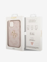 Guess Guess PU 4G Metal Logo Zadní Kryt pro iPhone 14 Pink
