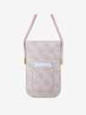 Guess Guess PU 4G Metal Logo Script Taška na Telefon Pink
