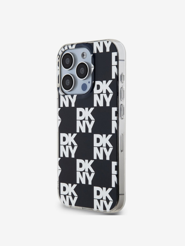 DKNY PC/TPU Checkered Pattern Zadní Kryt pro iPhone 14 Pro Max Black DKNY