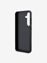 DKNY PU Leather Checkered Pattern and Stripe Zadní Kryt pro Samsung Galaxy S24 Black DKNY