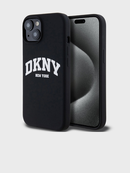 DKNY Liquid Silicone Arch Logo MagSafe Zadní Kryt pro iPhone 11 Black DKNY