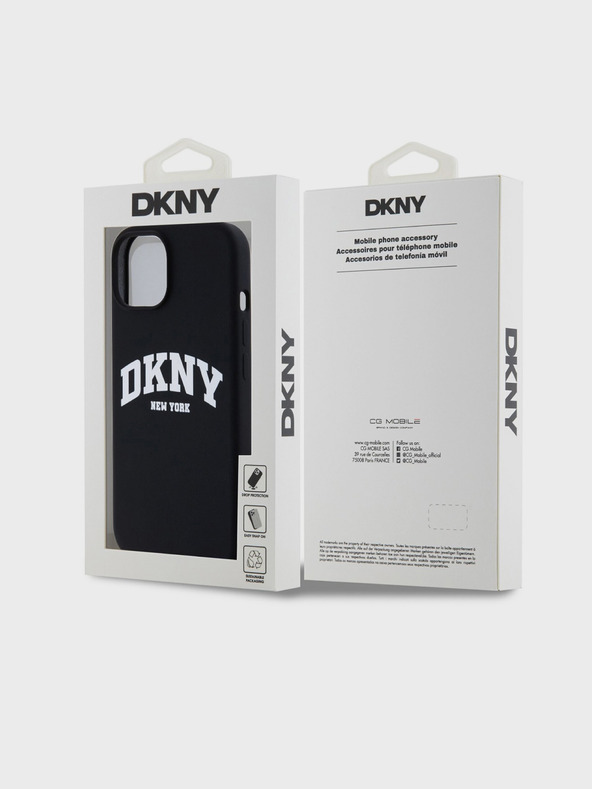 DKNY Liquid Silicone Arch Logo MagSafe Zadní Kryt pro iPhone 11 Black DKNY