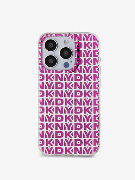 DKNY PC/TPU Repeat Pattern Zadní Kryt pro iPhone 15 Pro Max Pink DKNY