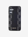 DKNY PU Leather Checkered Pattern Magsafe Zadní Kryt pro Samsung Galaxy S24 Black DKNY