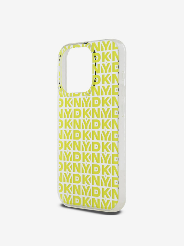 DKNY PC/TPU Repeat Pattern Zadní Kryt pro iPhone 15 Pro Max Yellow DKNY