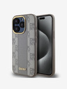 DKNY PU Leather Checkered Pattern Magsafe Zadní Kryt pro iPhone 15 Pro Max Beige DKNY