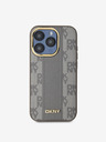 DKNY PU Leather Checkered Pattern Magsafe Zadní Kryt pro iPhone 15 Pro Max Beige DKNY