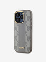DKNY PU Leather Checkered Pattern Magsafe Zadní Kryt pro iPhone 15 Pro Max Beige DKNY