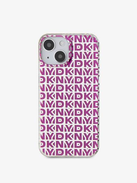 DKNY PC/TPU Repeat Pattern Zadní Kryt pro iPhone 15 Pink DKNY