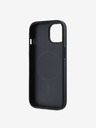 DKNY PU Leather Silver Metal Logo Magsafe Zadní Kryt pro iPhone 14 Black DKNY
