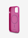 DKNY PU Leather Repeat Pattern Stack Logo Magsafe Zadní Kryt pro iPhone 15 Pink DKNY