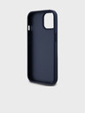 DKNY PU Leather Repeat Pattern Tonal Stripe Zadní Kryt pro iPhone 15 Blue DKNY